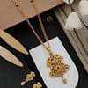 Matte chain pendant set on sale